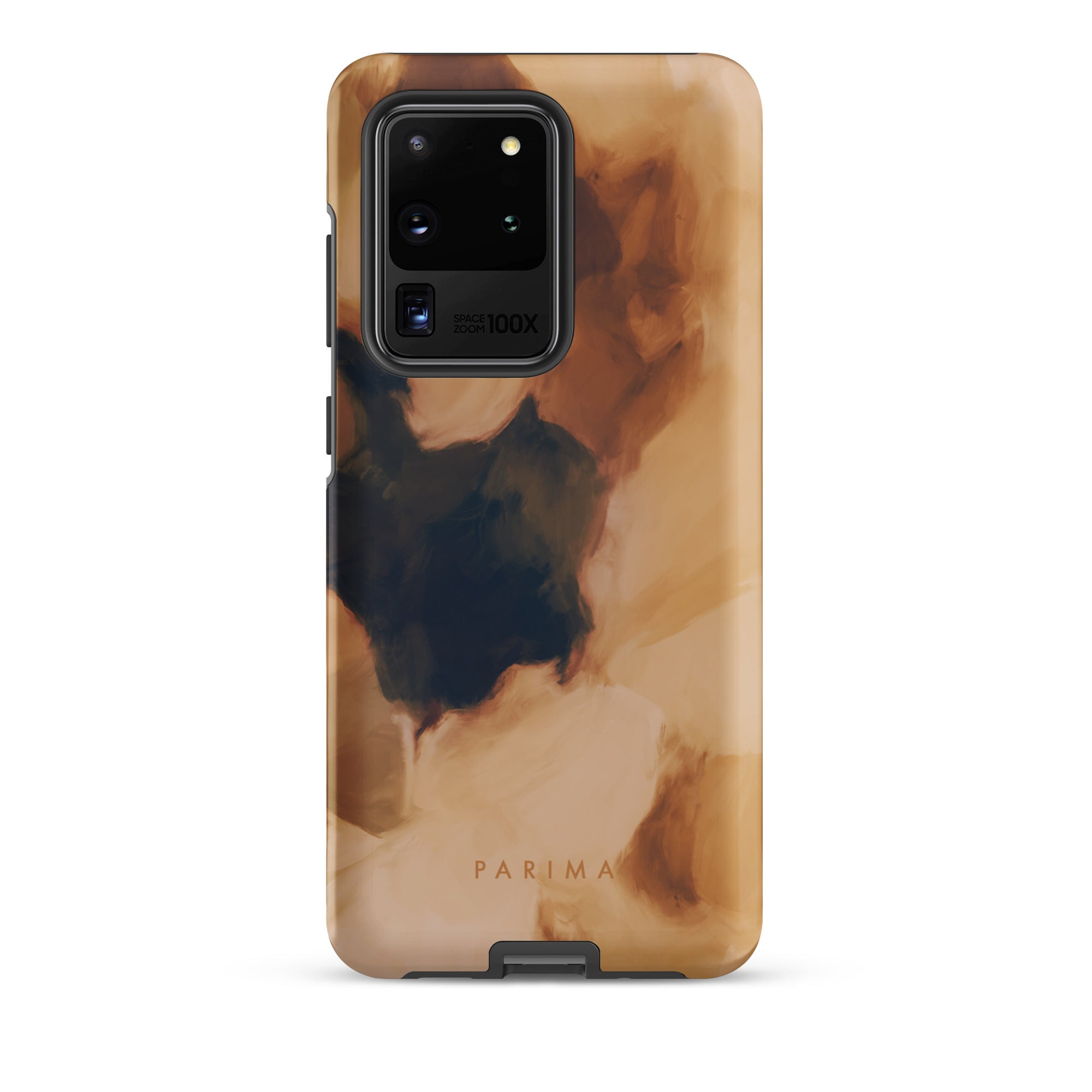 Clay, brown and tan color abstract art on Samsung Galaxy s20 Ultra tough case by Parima Studio