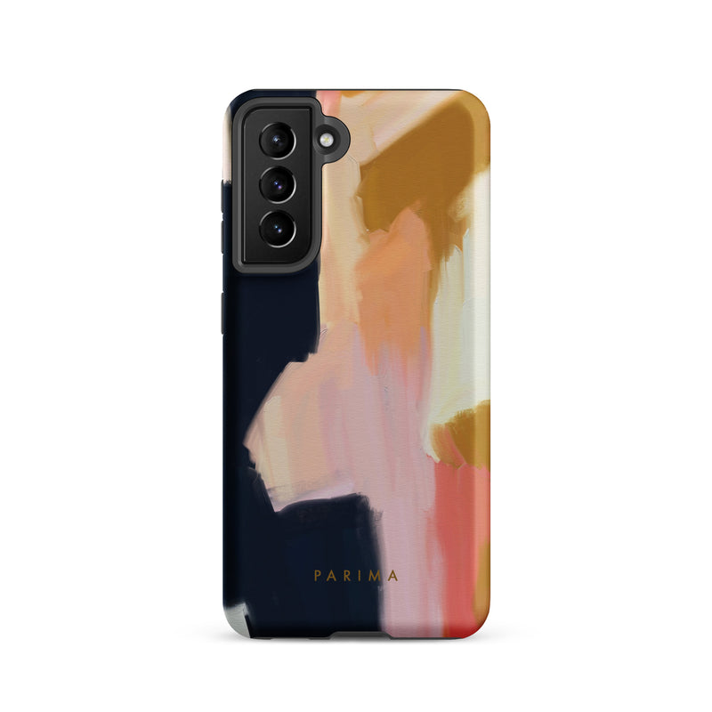 Kali, pink and gold abstract art on Samsung Galaxy S21 tough case by Parima Studio