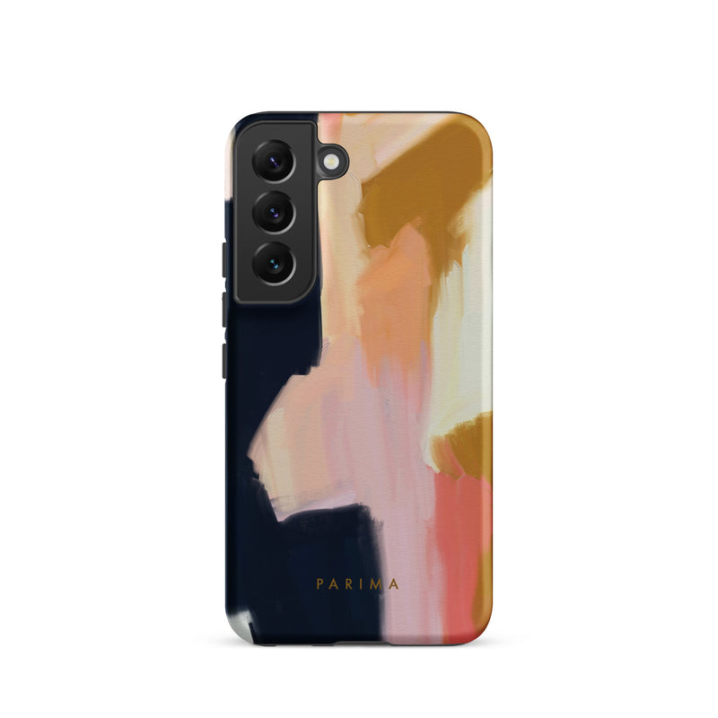 Kali, pink and gold abstract art on Samsung Galaxy S22 tough case by Parima Studio
