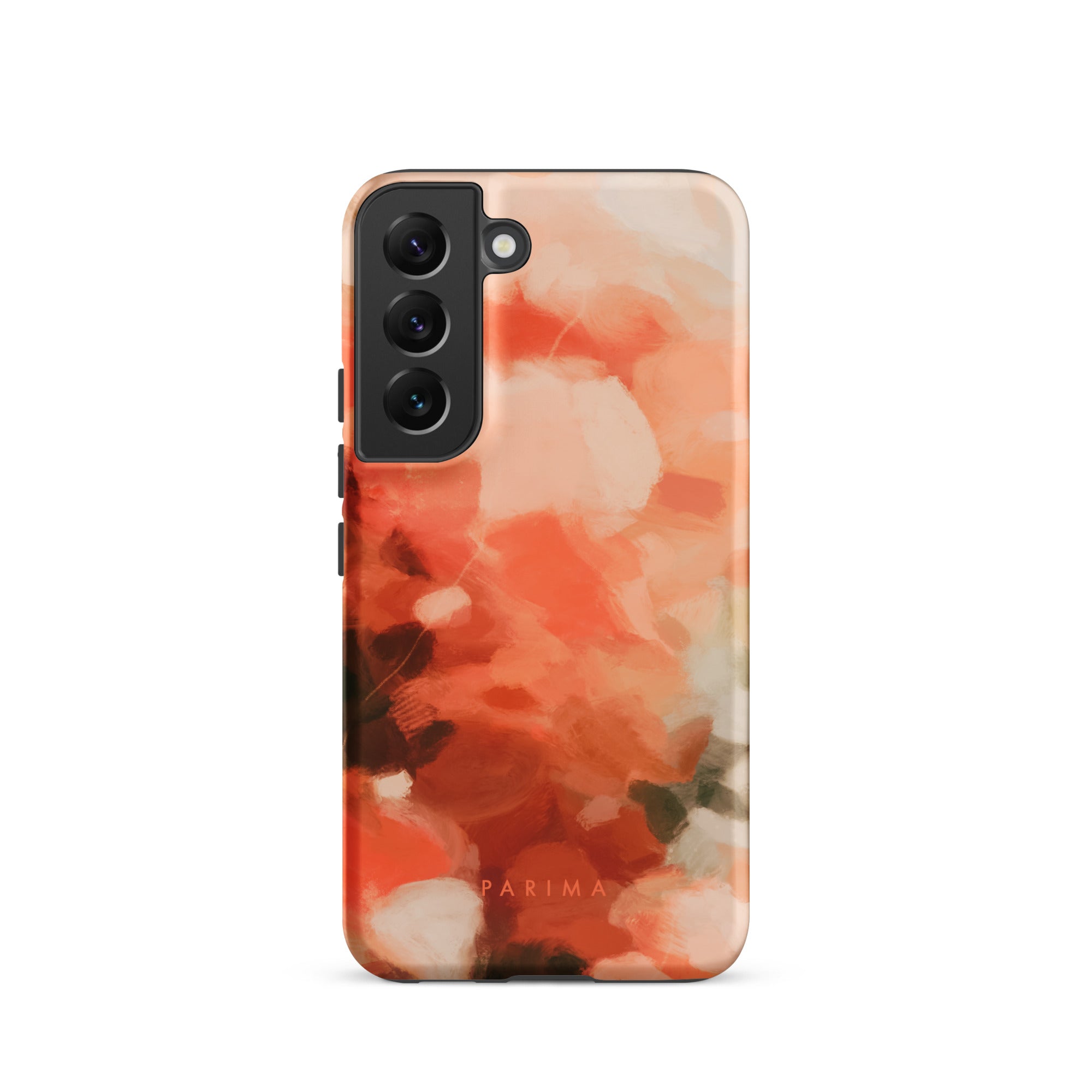 Sweet Nectar, orange and pink abstract art on Samsung Galaxy S22 tough case by Parima Studio