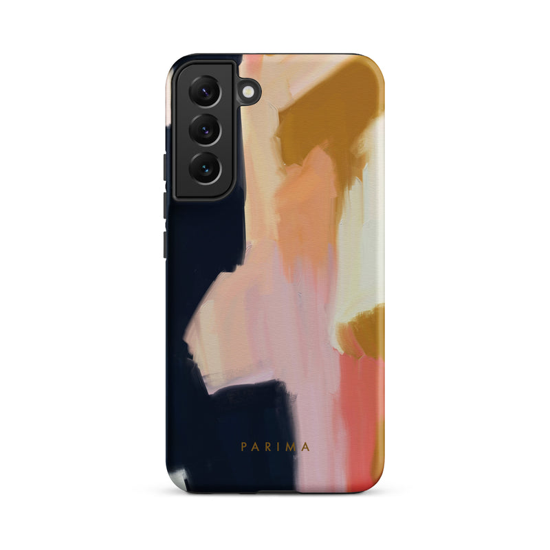Kali, pink and gold abstract art on Samsung Galaxy S22 Plus tough case by Parima Studio