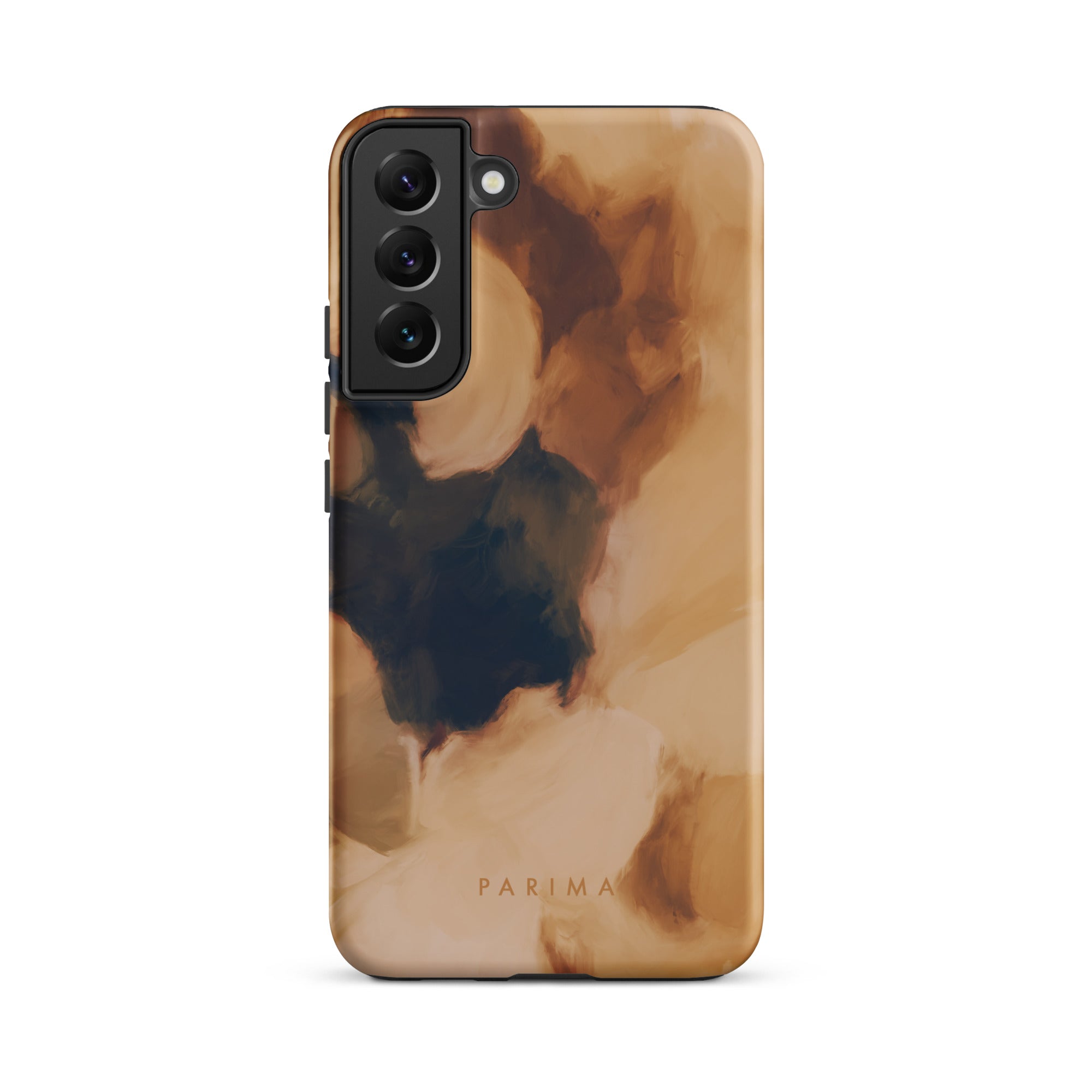 Clay, brown and tan color abstract art on Samsung Galaxy s22 Plus tough case by Parima Studio