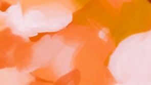 Video of Clementine, orange colorful abstract wall art print by Parima Studio