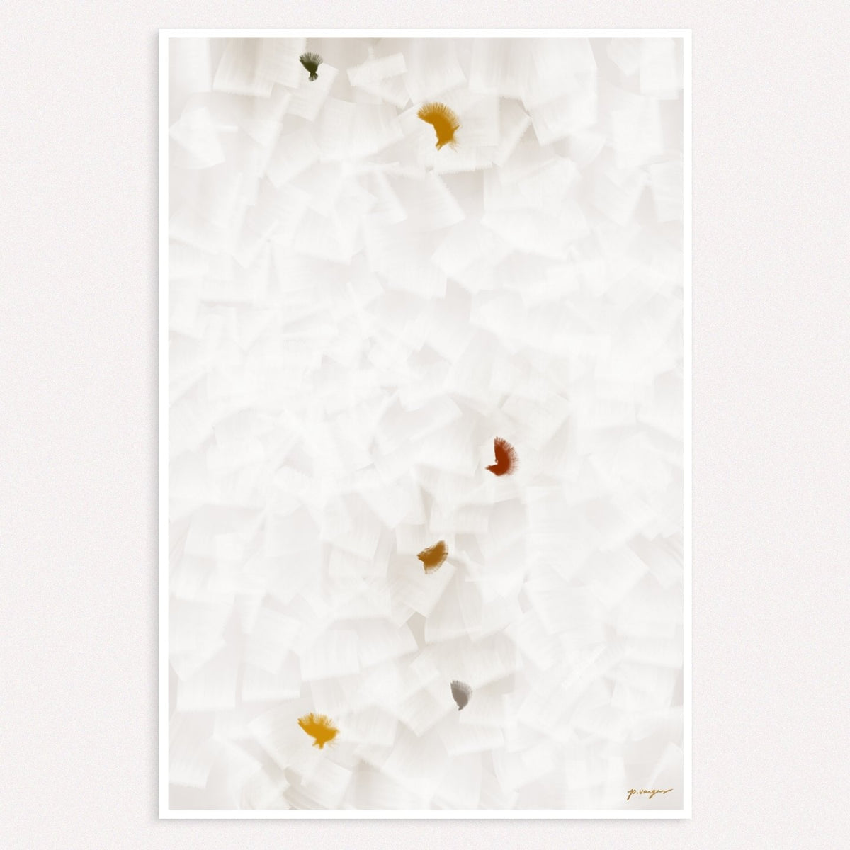 Parima Studio In Flight No.12, grey and yellow, large scale abstract art, Patricia ...