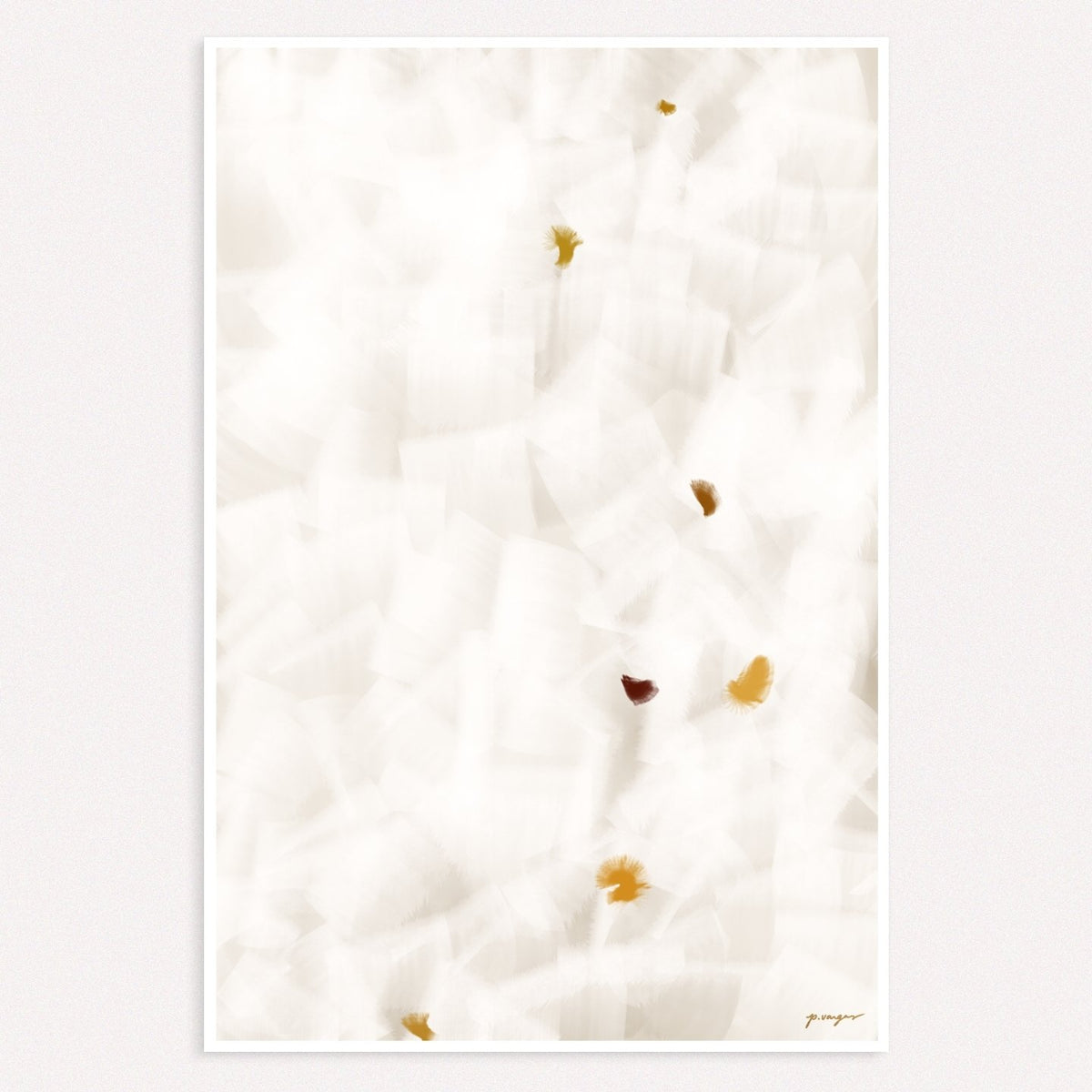 Parima Studio In Flight No.13, grey and yellow, large scale abstract art, Patricia ...