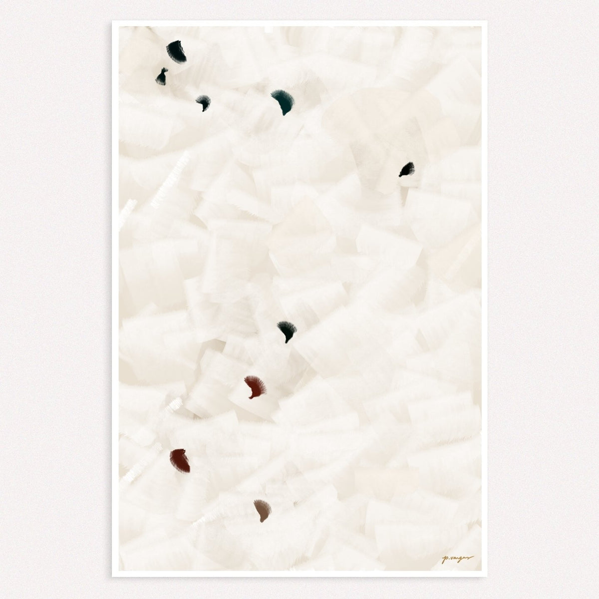 Parima Studio In Flight No. 18, grey and brown, large scale abstract art, Patricia ...