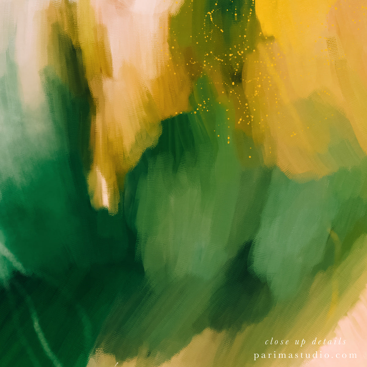 Close up of La Selva - Tropical abstract art print by Parima Studio