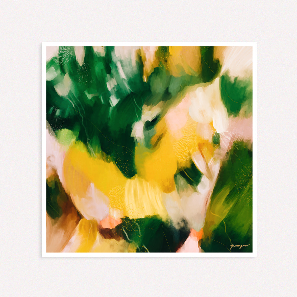 La Selva - Tropical abstract art print by Parima Studio
