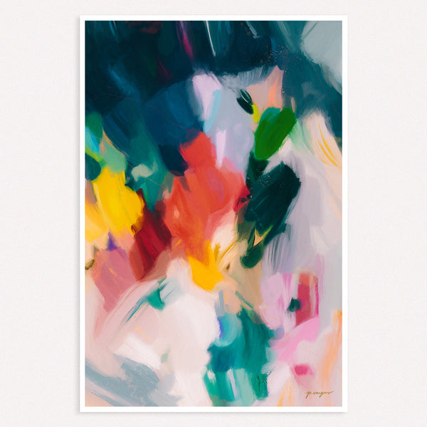 Pomme - Colorful abstract wall art print by Parima Studio
