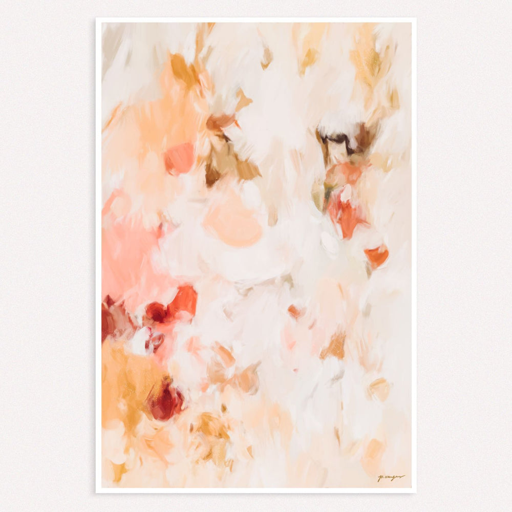 Parima Studio Rosae, pink and orange, large scale abstract art, Patricia Vargas ...